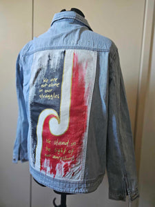 "We stand in the light of our ancestors" jacket